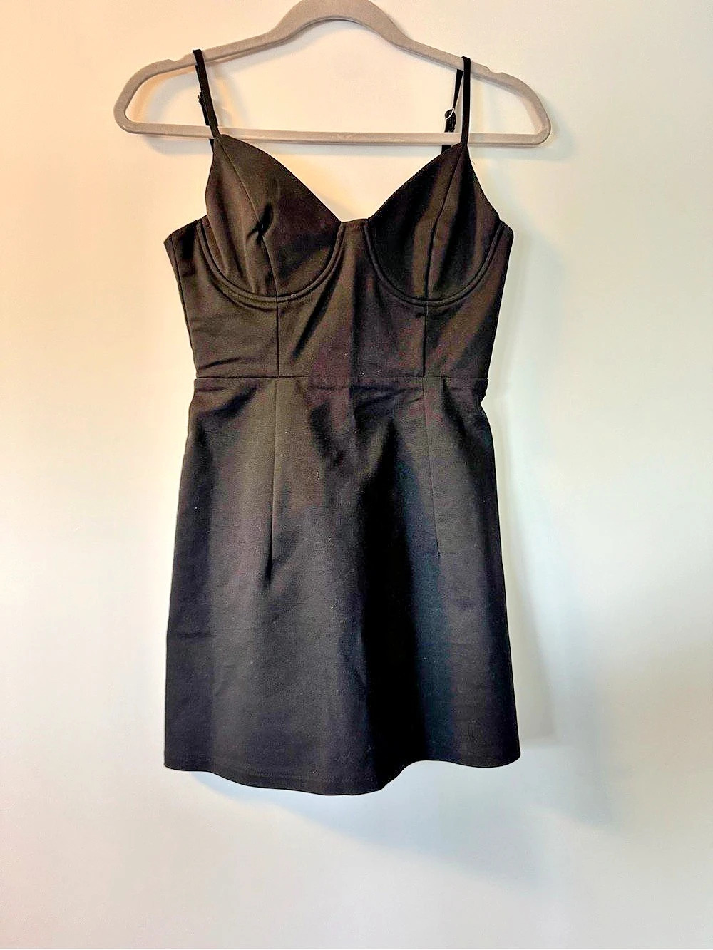 Polly Mini Dress in Black Size Small